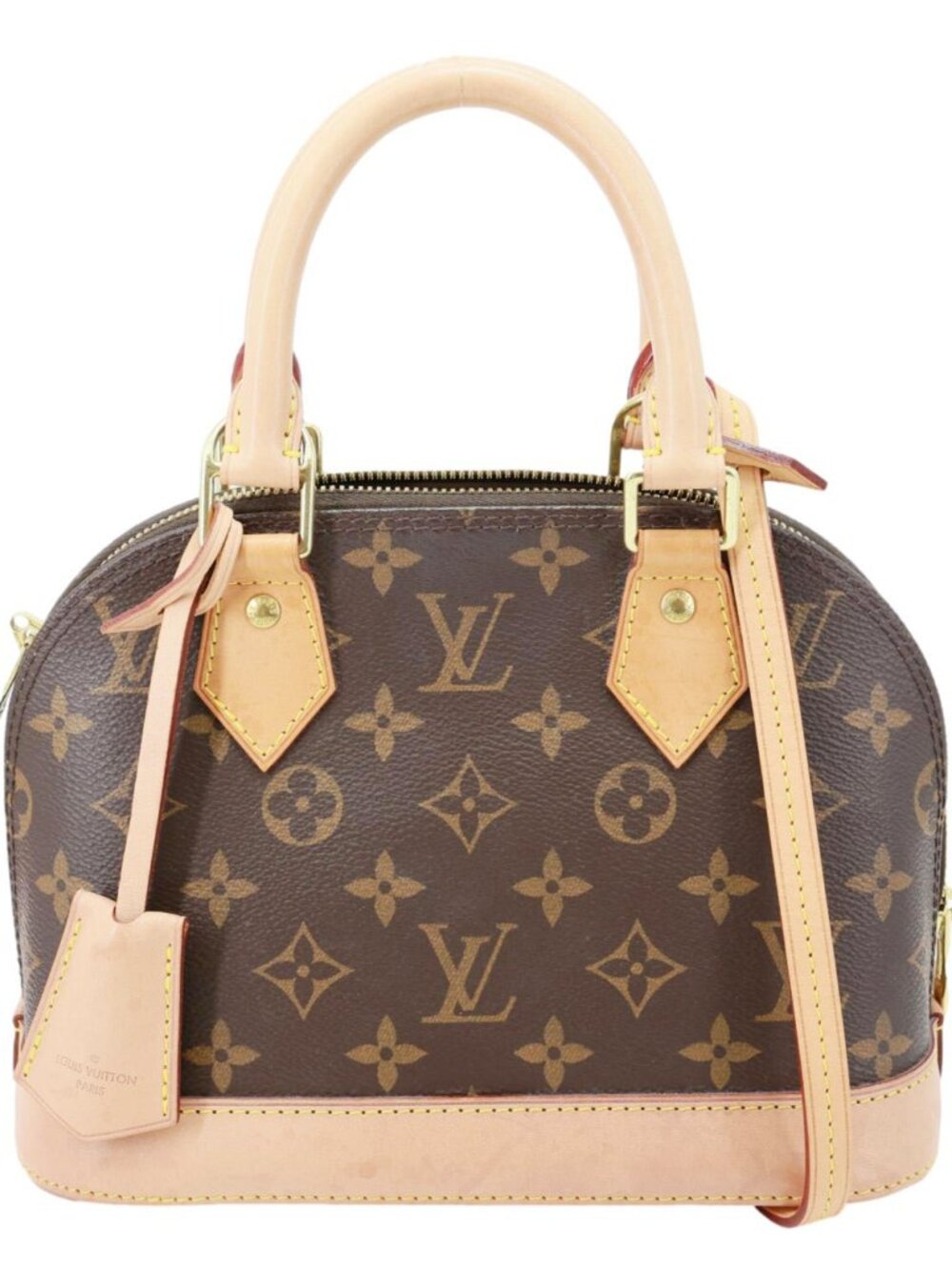 Louis Vuitton  Alma BB Monogram Canvas Crossbody Bag Brown